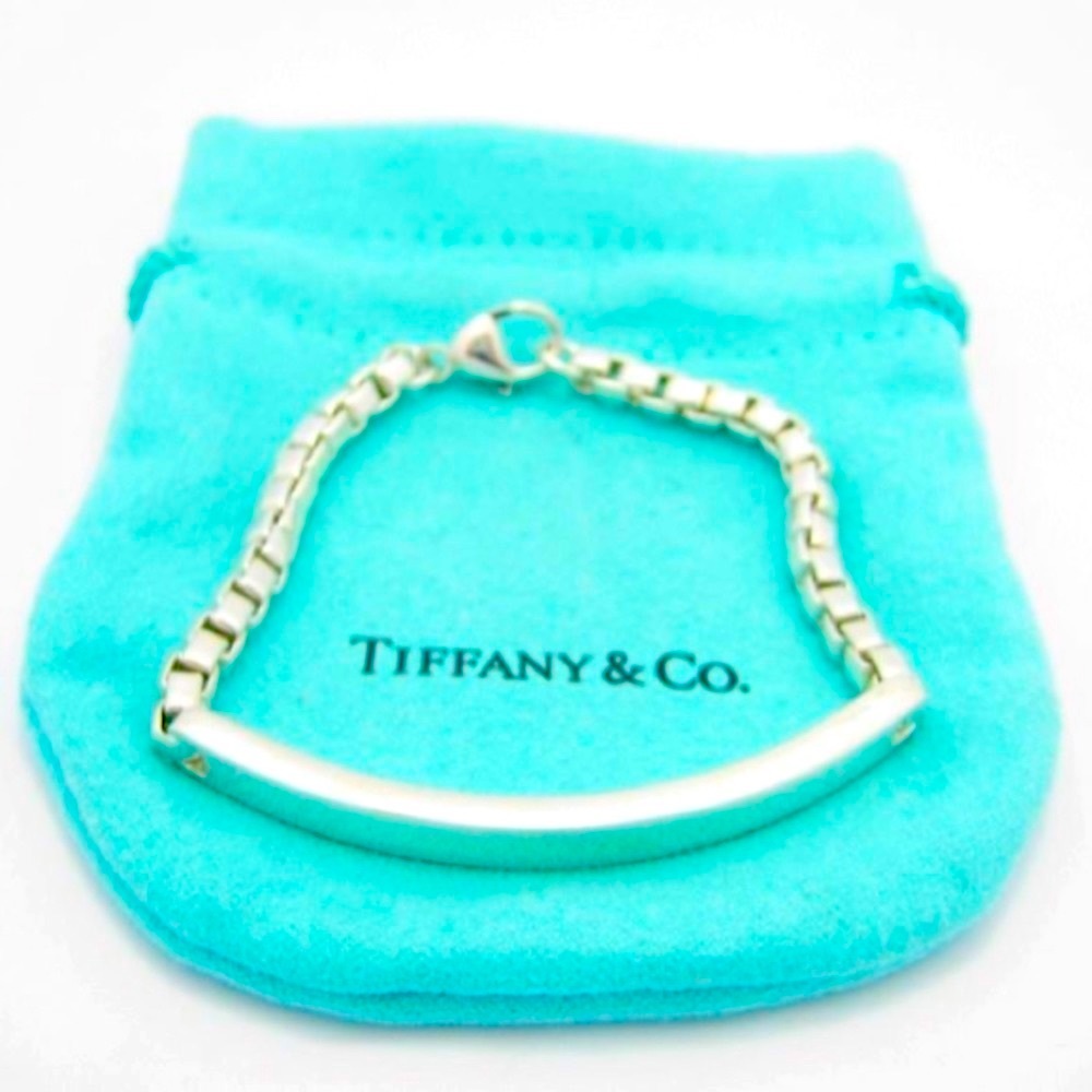 SOLD ELSEWHERE - Authentic Tiffany & Co. 2004 Venetian Link 925 ID Bracelet - Picture 6 of 6